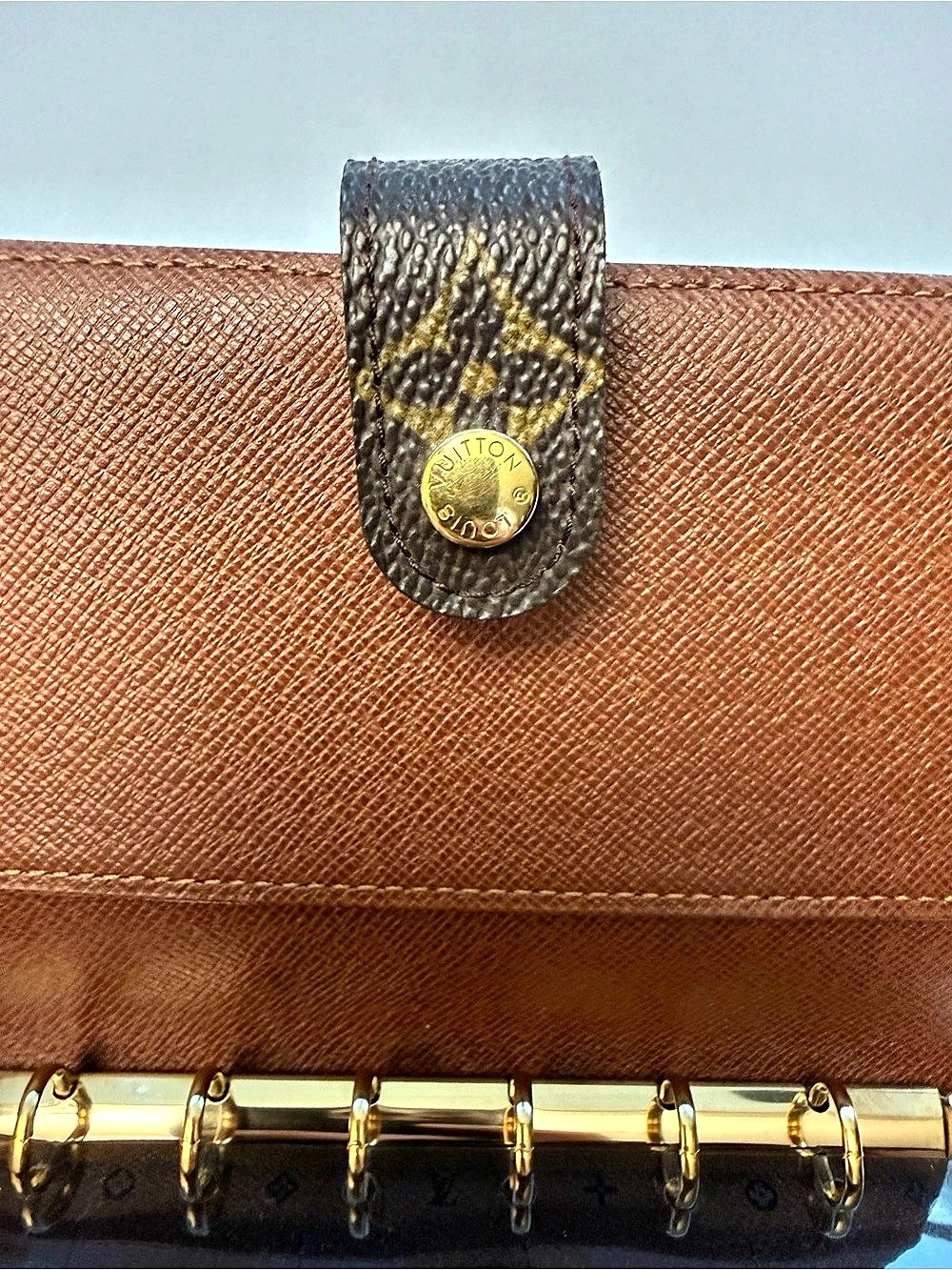Louis Vuitton Agenda PM Monogram Wallet Brown & Gold - Picture 6 of 11